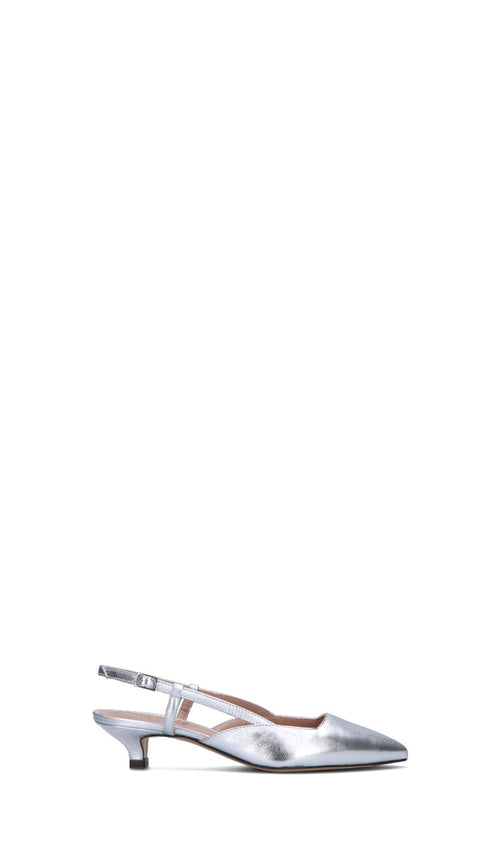 PHIL MELVIS Slingback donna argento in pelle
