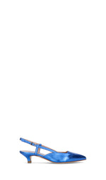 PHIL MELVIS Slingback donna blu in pelle