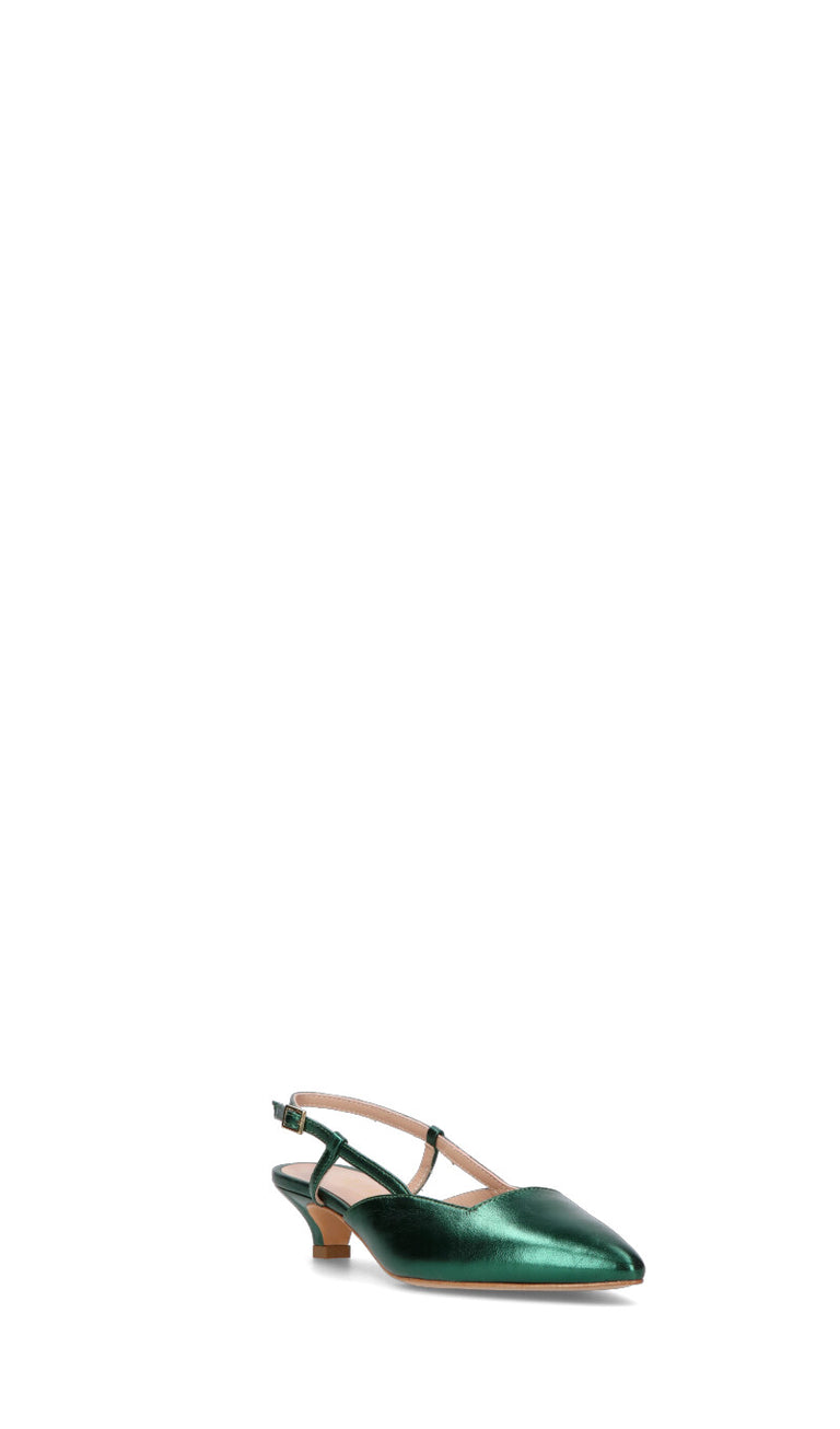 PHIL MELVIS Slingback donna verde in pelle