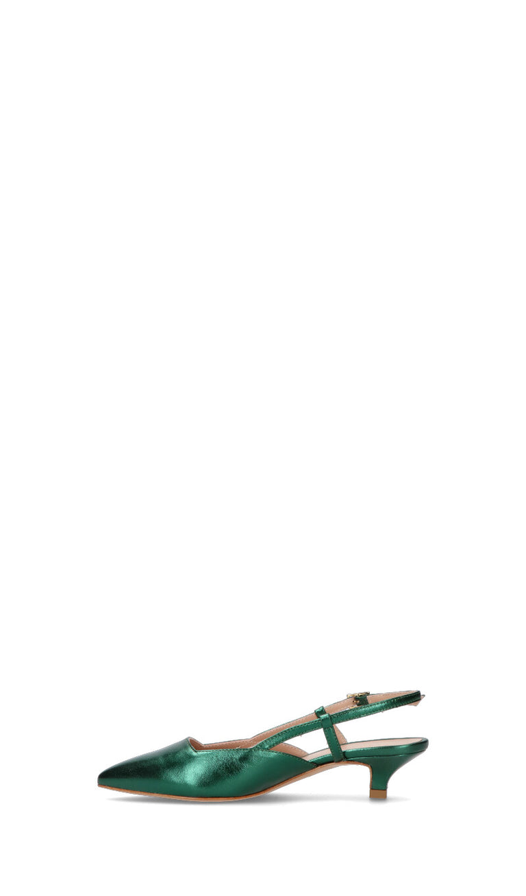 PHIL MELVIS Slingback donna verde in pelle