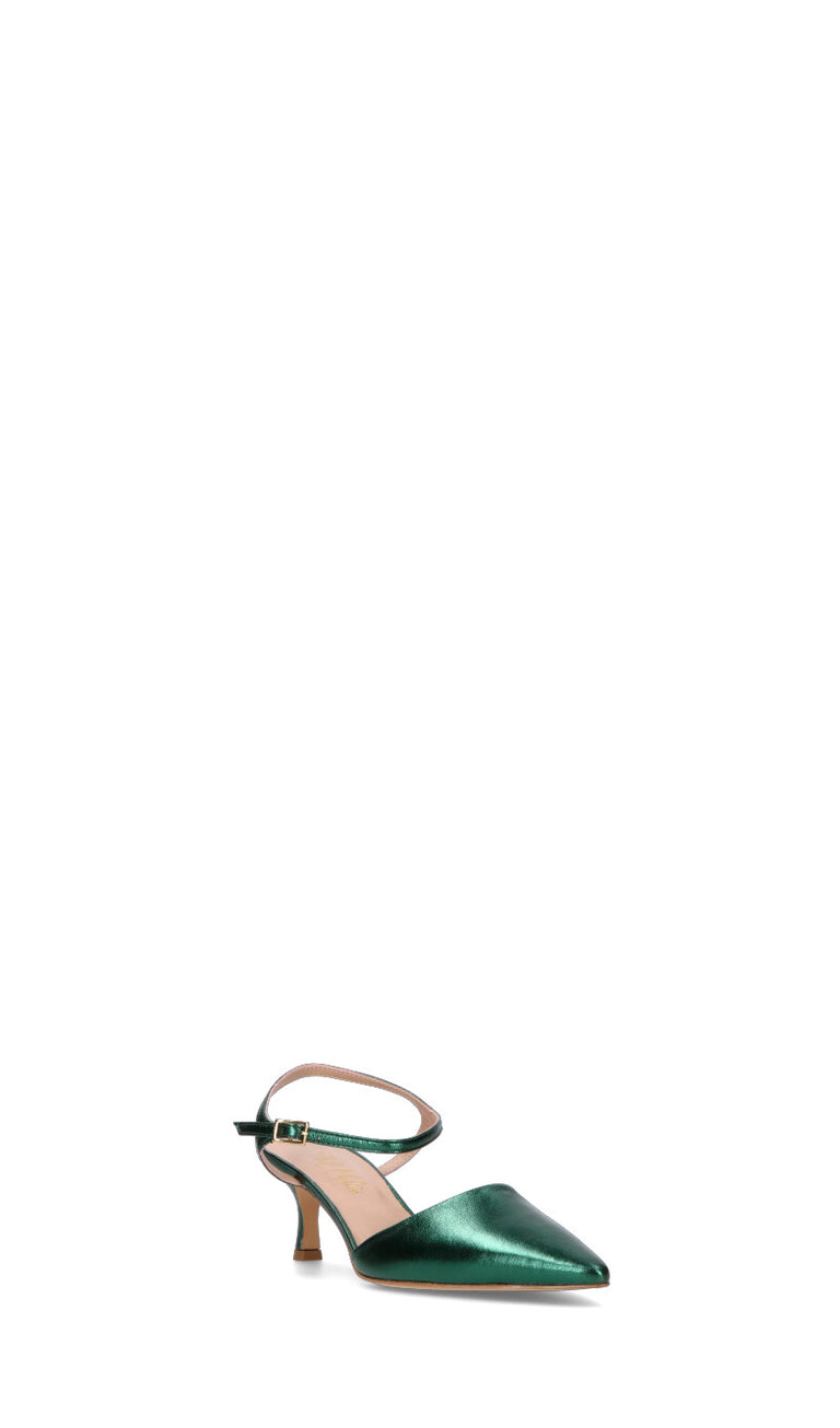 PHIL MELVIS Slingback donna verde in pelle