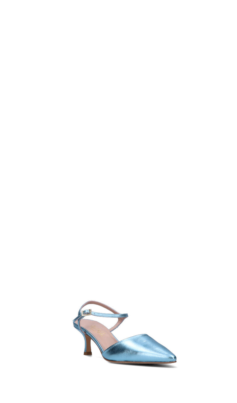 PHIL MELVIS Slingback donna azzurra in pelle
