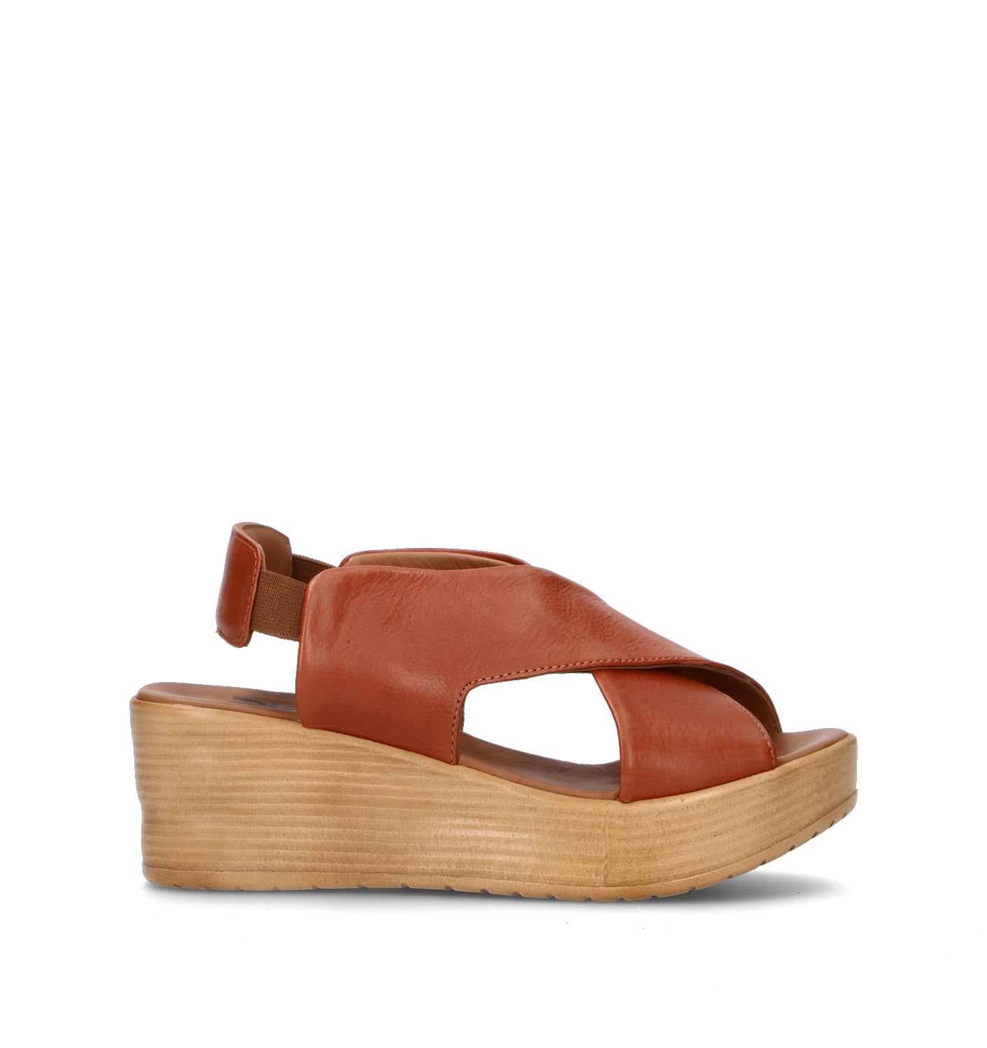 BUENO Sandalo donna cuoio in pelle