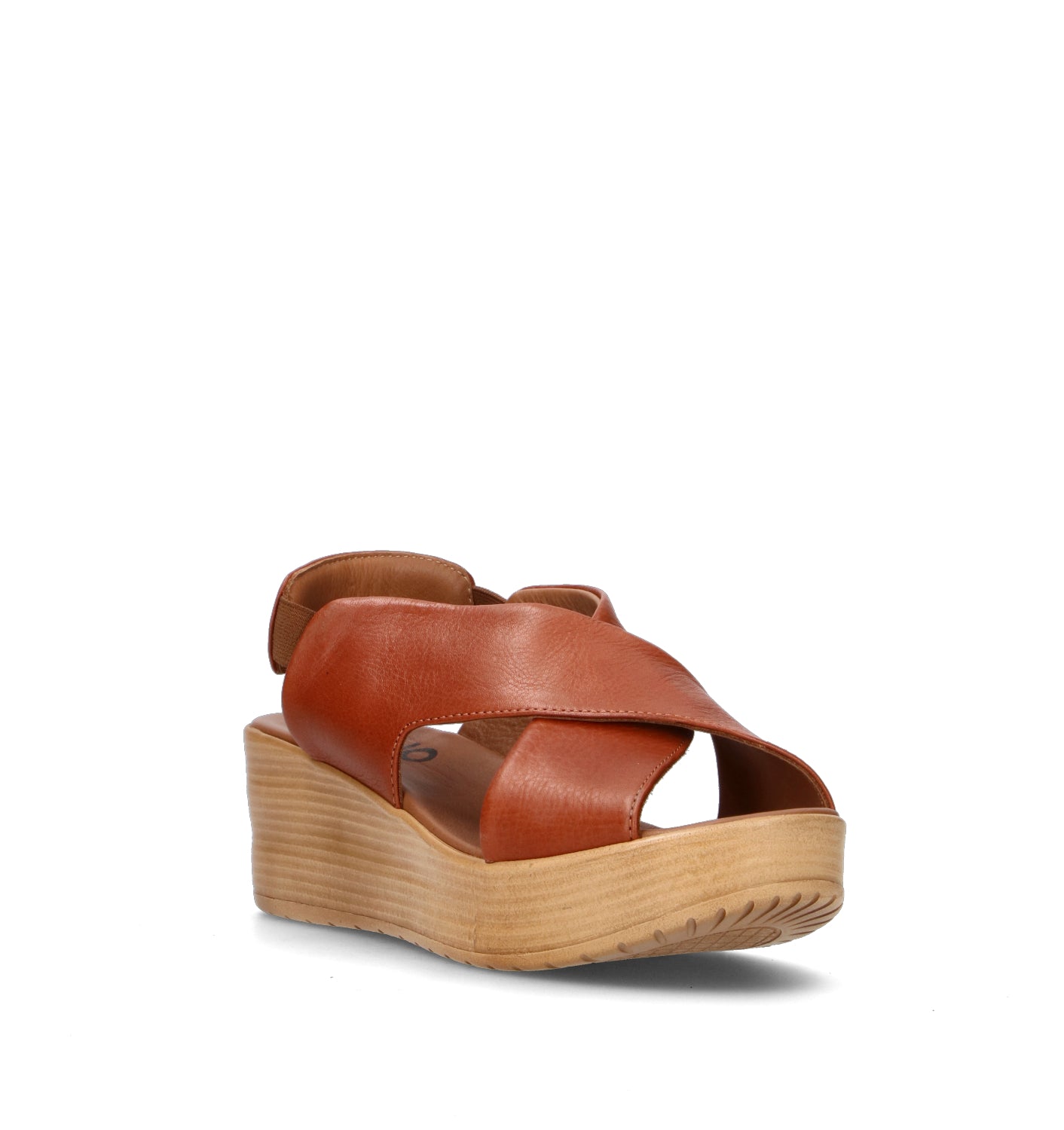 BUENO Sandalo donna cuoio in pelle
