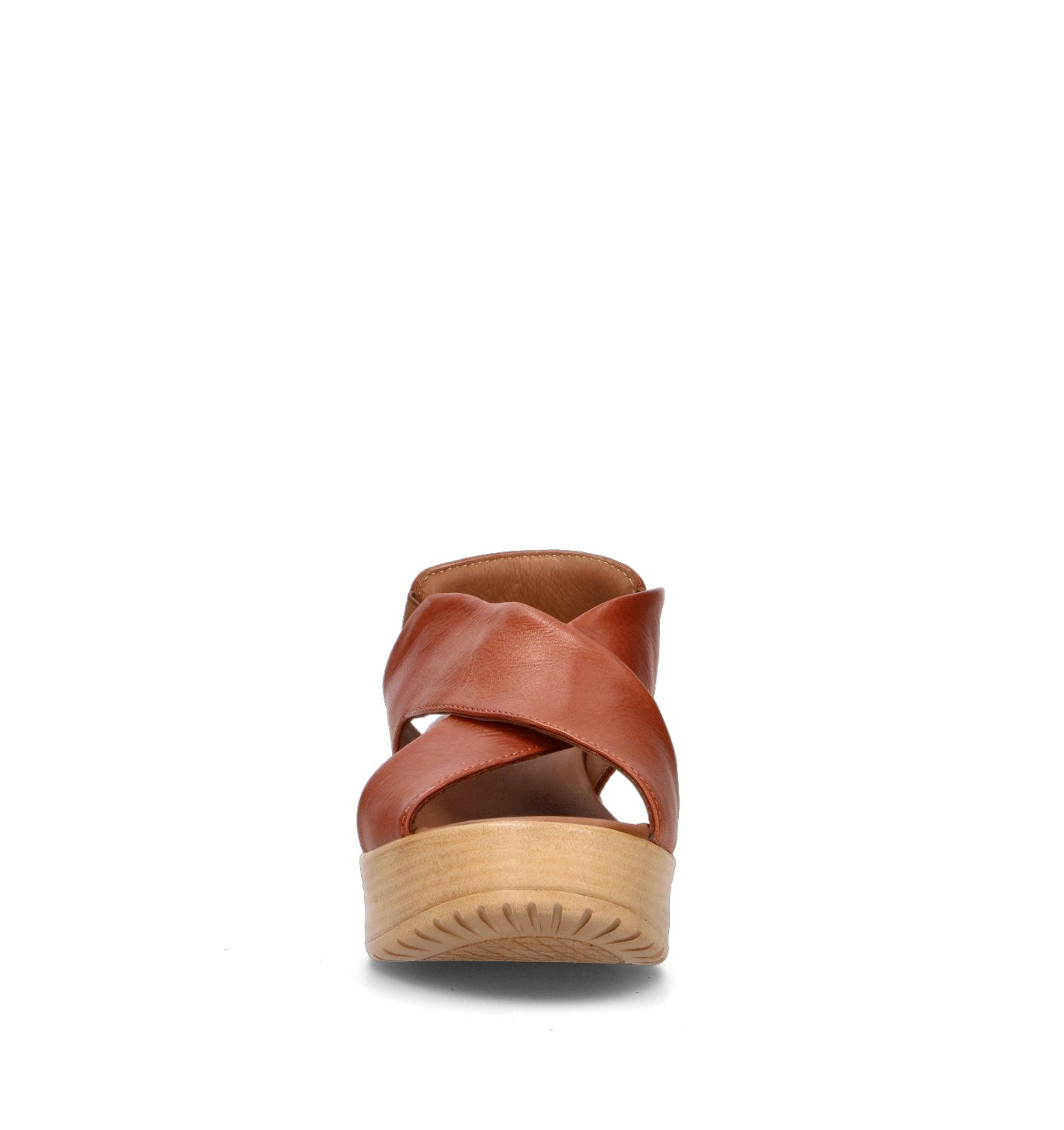 BUENO Sandalo donna cuoio in pelle