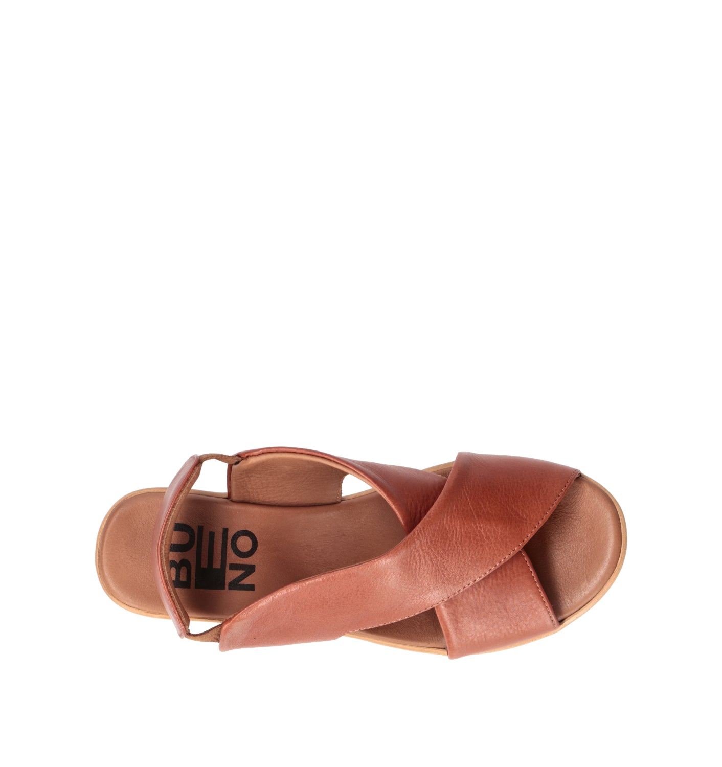 BUENO Sandalo donna cuoio in pelle