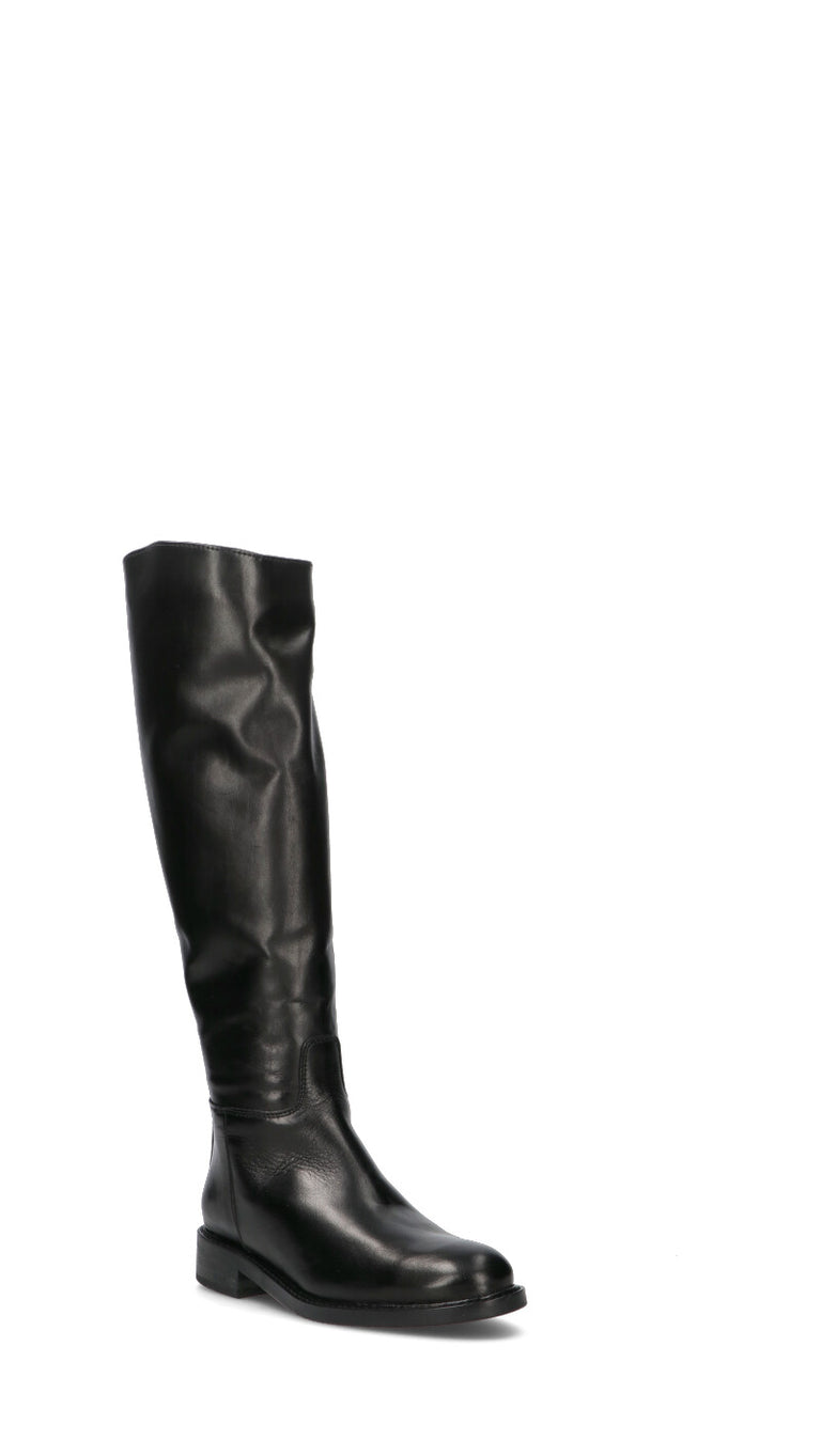 FRICKY Stivale donna nero in pelle