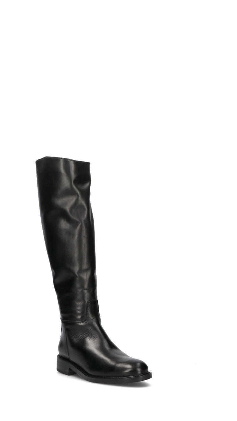 FRICKY Stivale donna nero in pelle