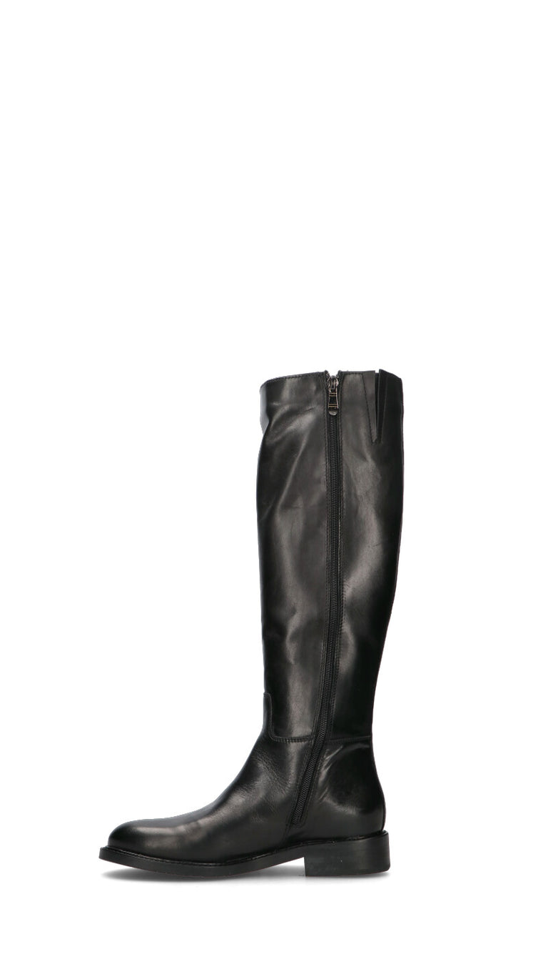 FRICKY Stivale donna nero in pelle