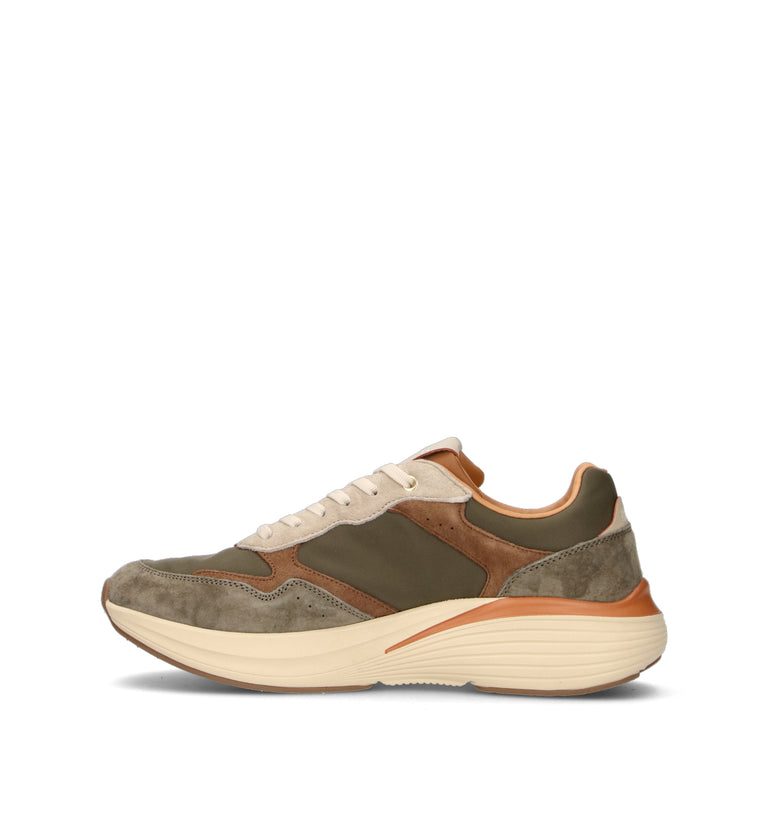 BLAUER Sneaker uomo militare/marrone