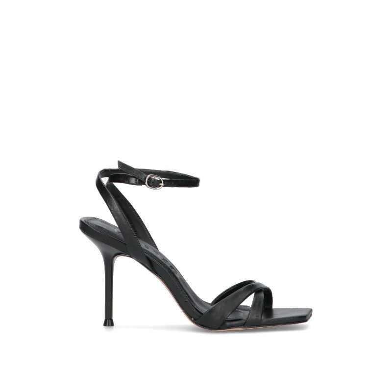 VICENZA Sandalo donna nero in pelle