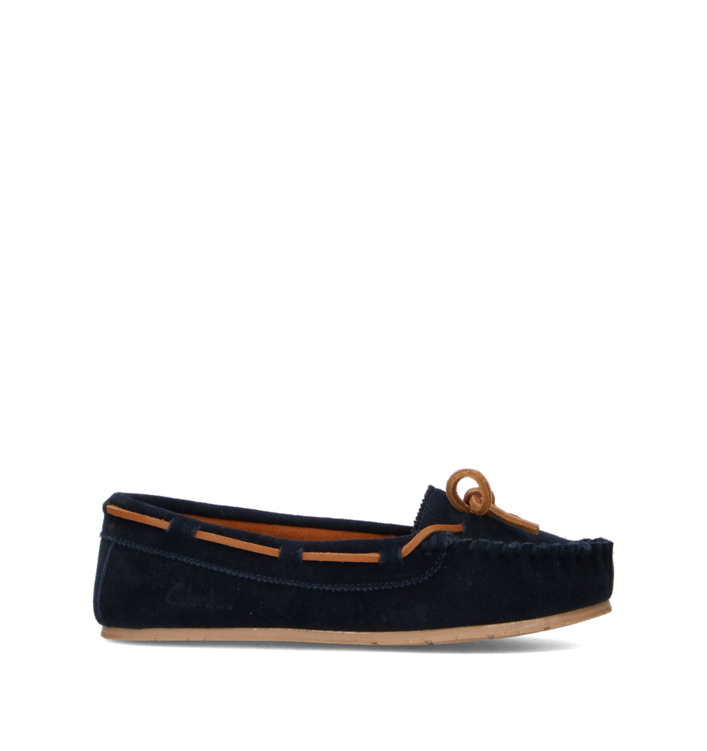 CLARKS Mocassino donna blu in suede