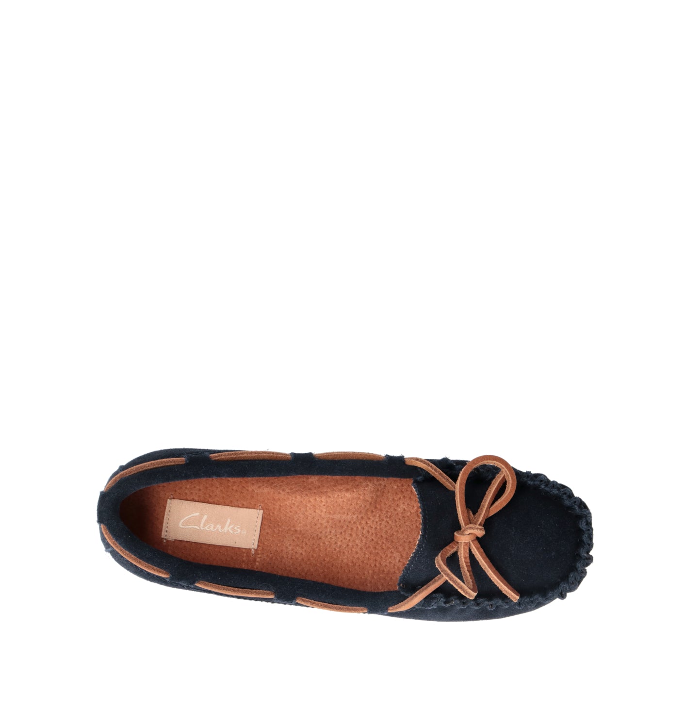 CLARKS Mocassino donna blu in suede