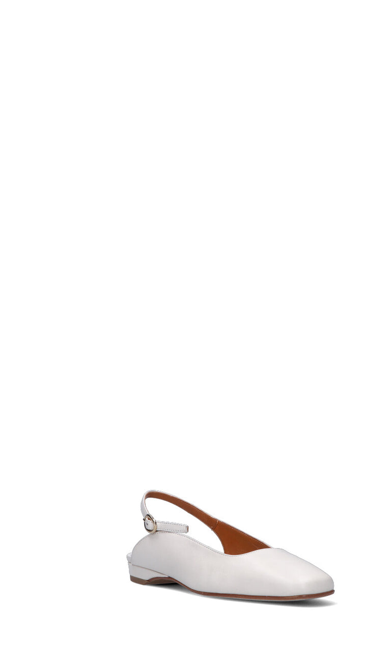 PHIL MELVIS Slingback donna bianca in pelle