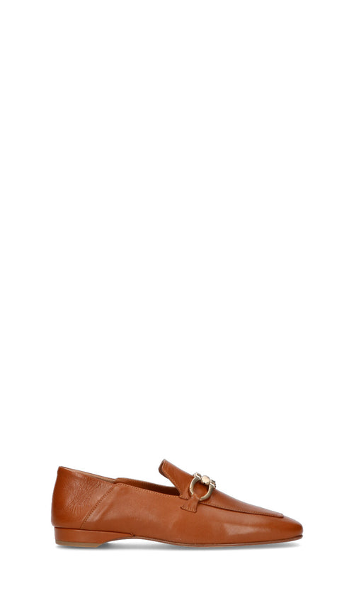 PHIL MELVIS Mocassino donna marrone in pelle