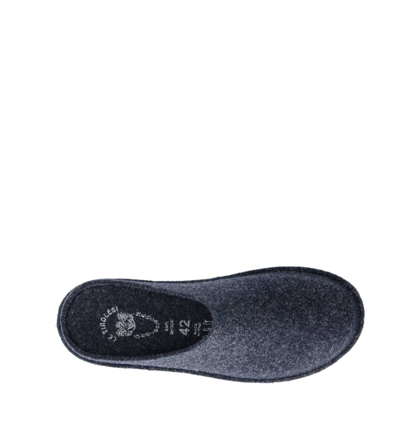 LE TIROLESI Pantofola uomo blu in lana