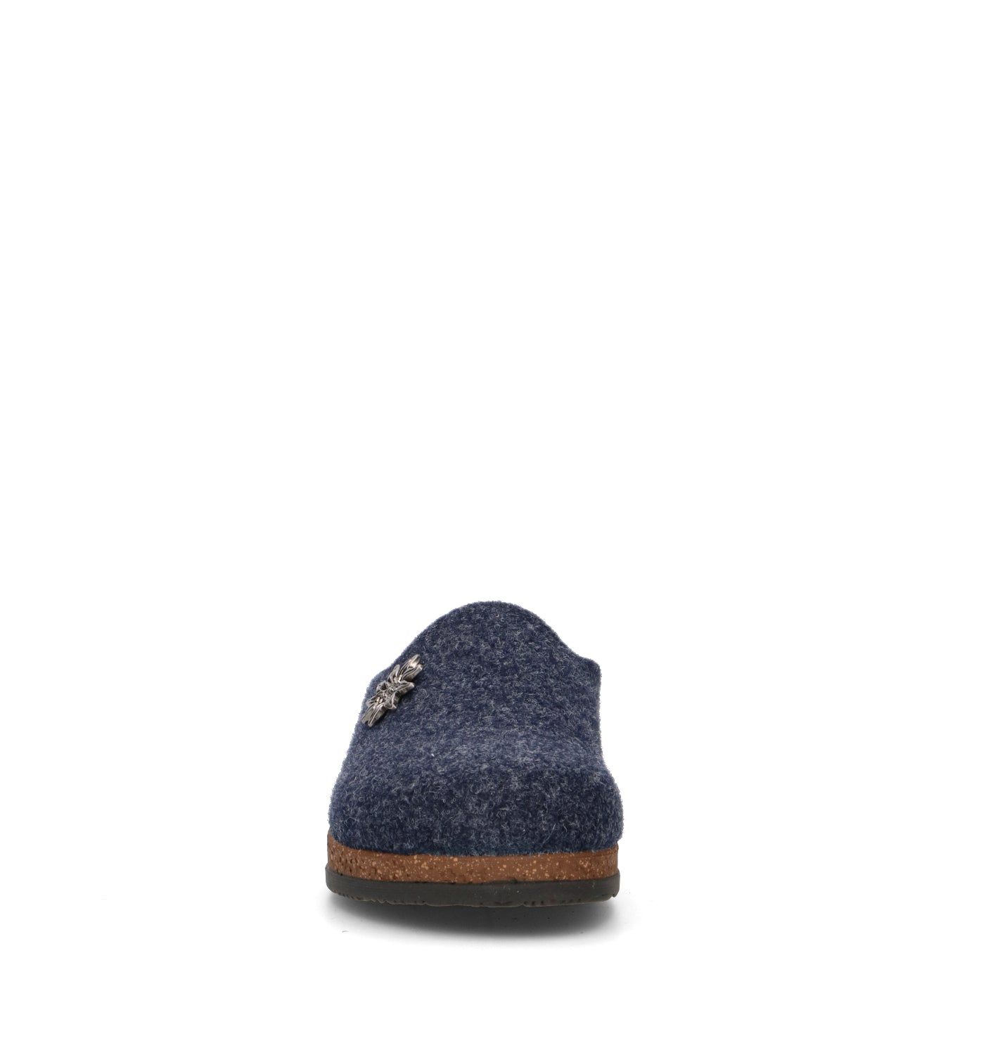 LE TIROLESI Pantofola donna blu in lana