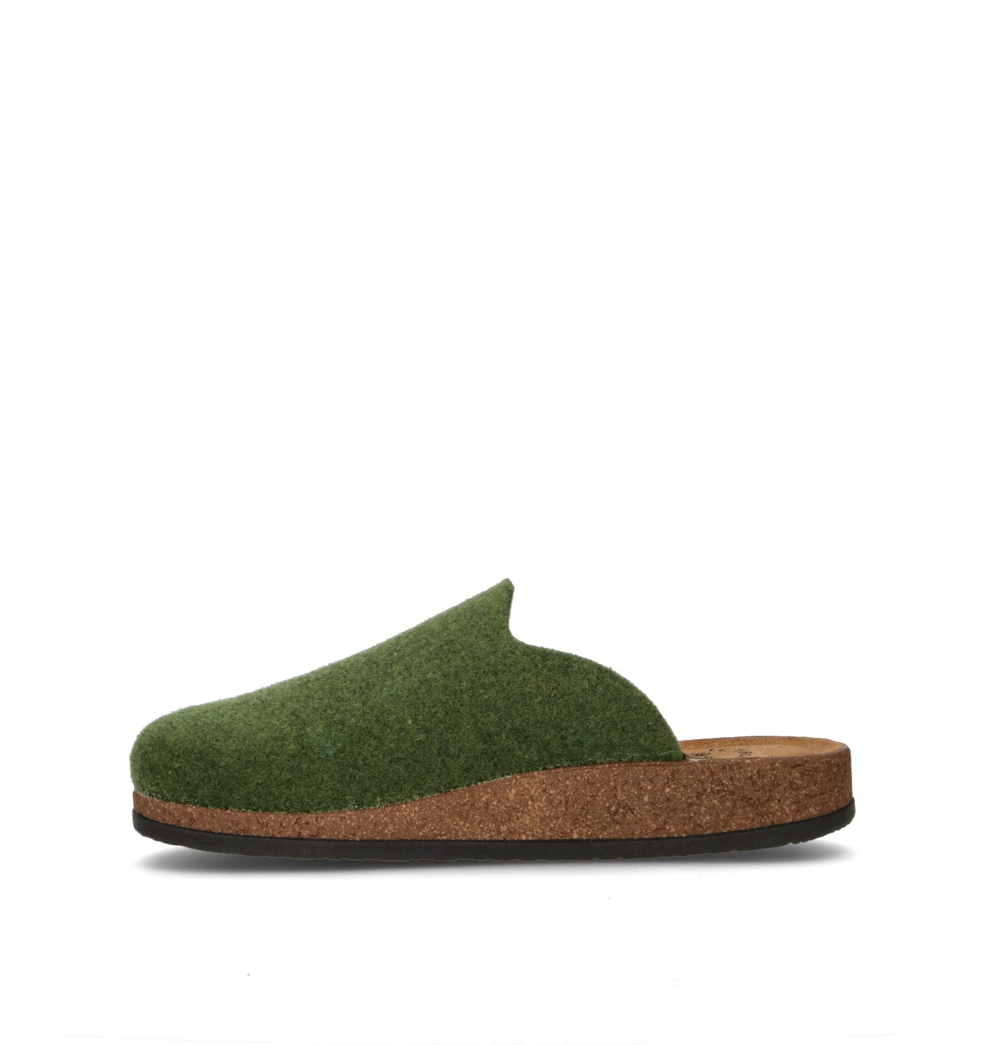 LE TIROLESI Pantofola uomo verde in lana