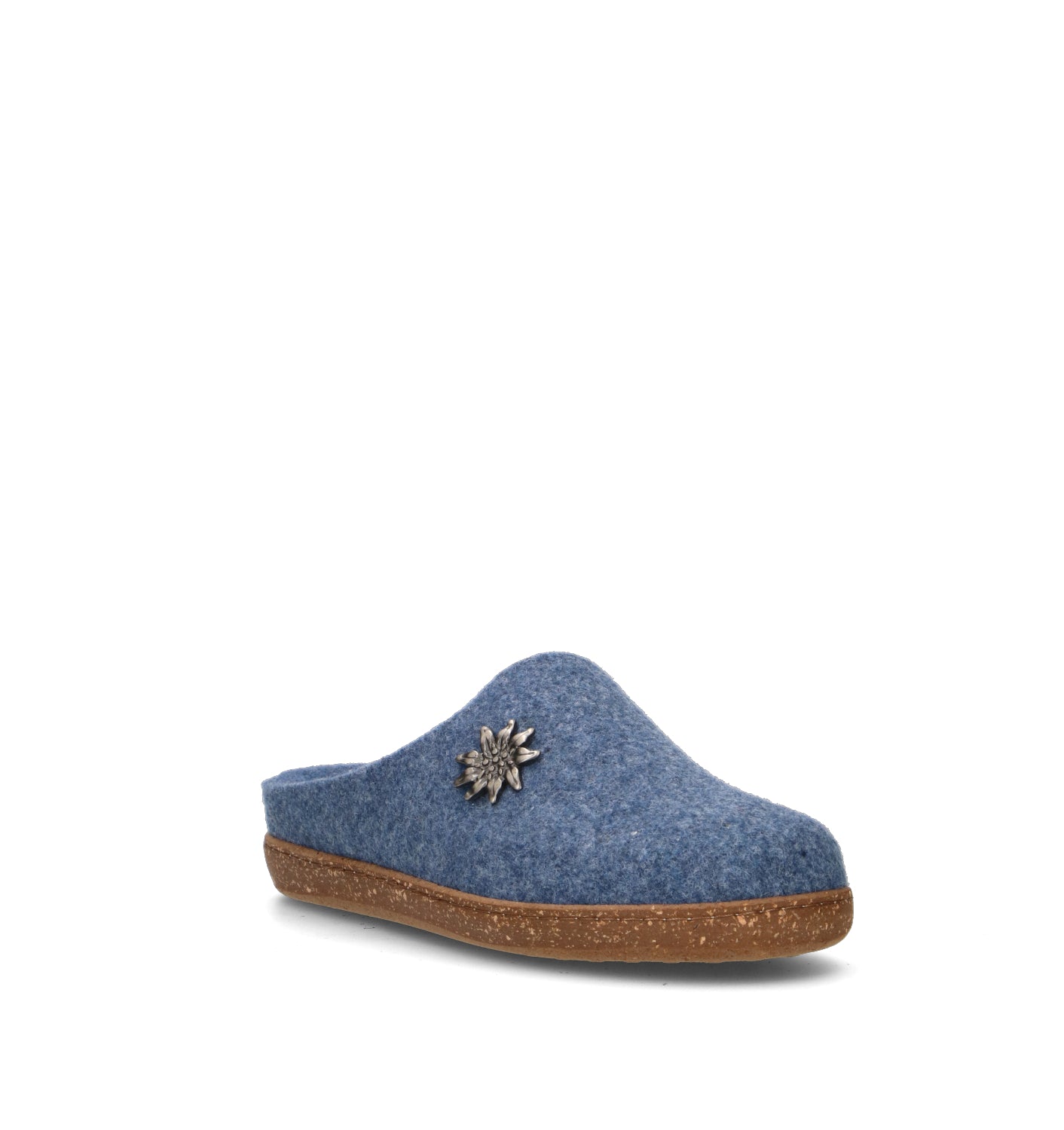 LE TIROLESI Pantofola donna denim in lana
