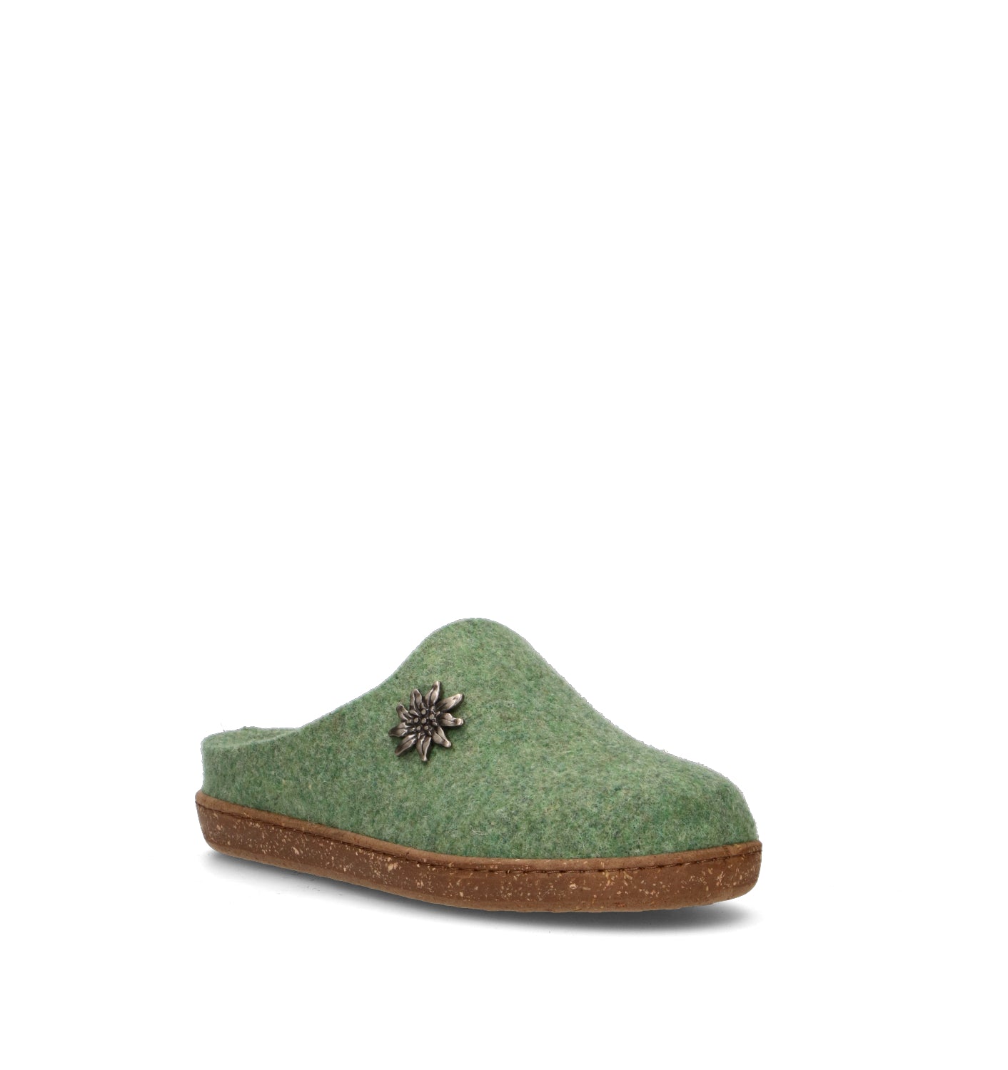 LE TIROLESI Pantofola donna verde