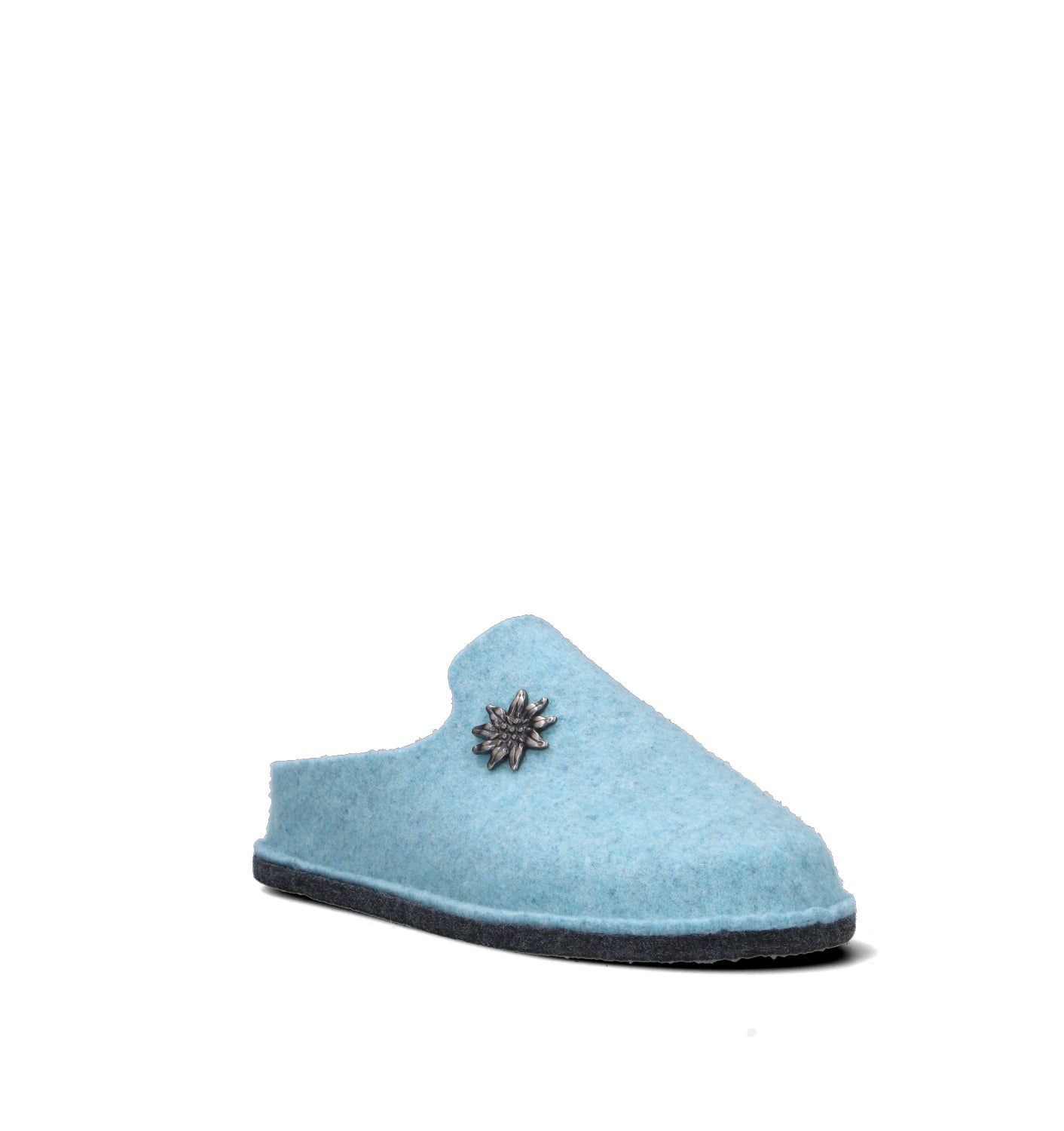LE TIROLESI Pantofola donna azzurra