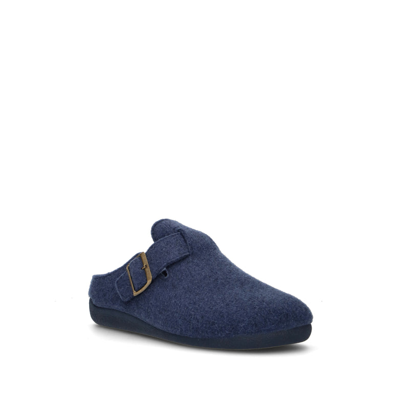 LE TIROLESI Pantofola donna blu