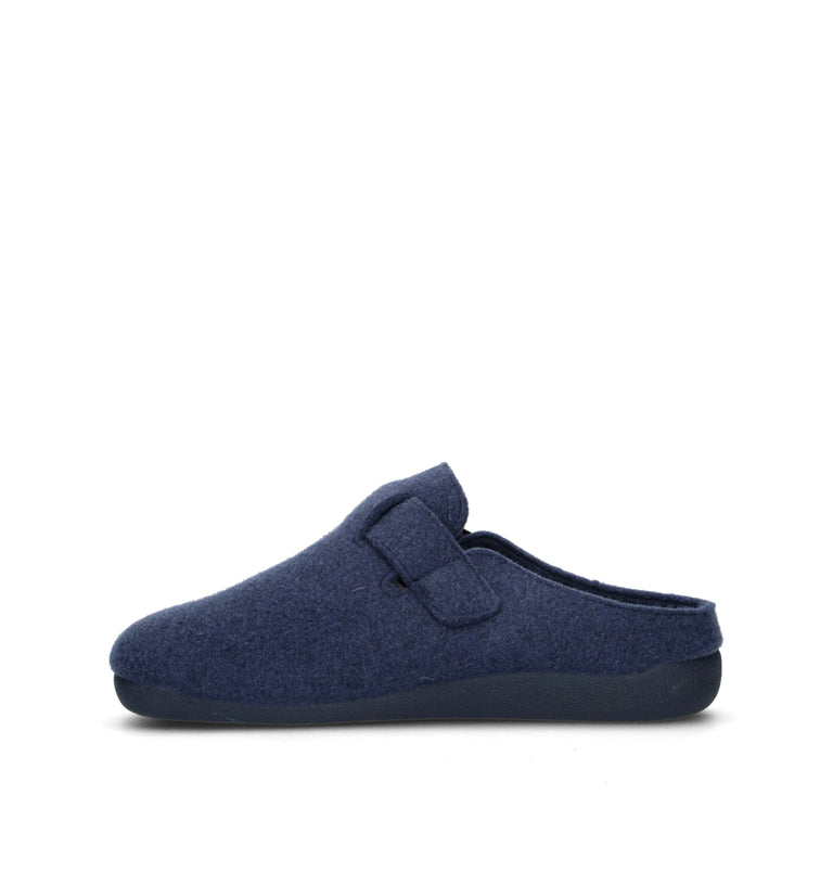 LE TIROLESI Pantofola donna blu