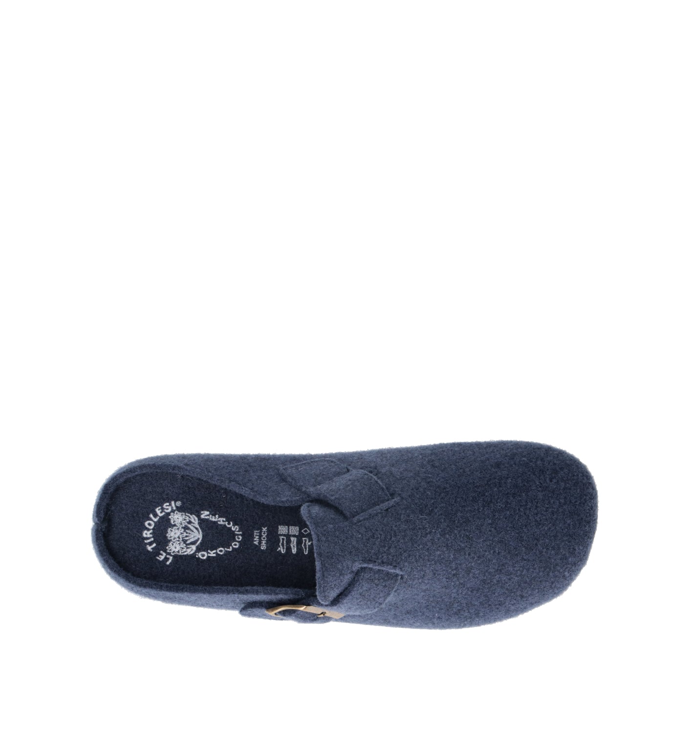 LE TIROLESI Pantofola donna blu