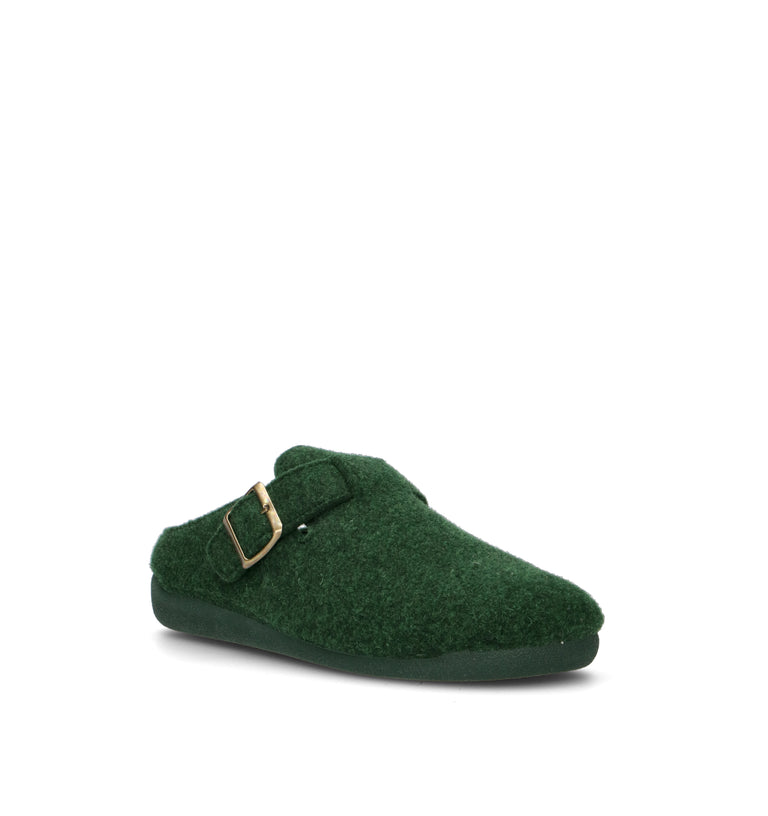 LE TIROLESI Pantofola donna muschio