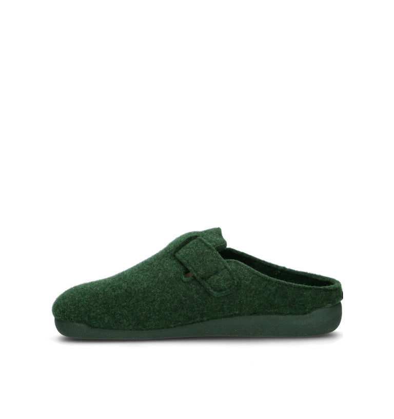 LE TIROLESI Pantofola donna muschio