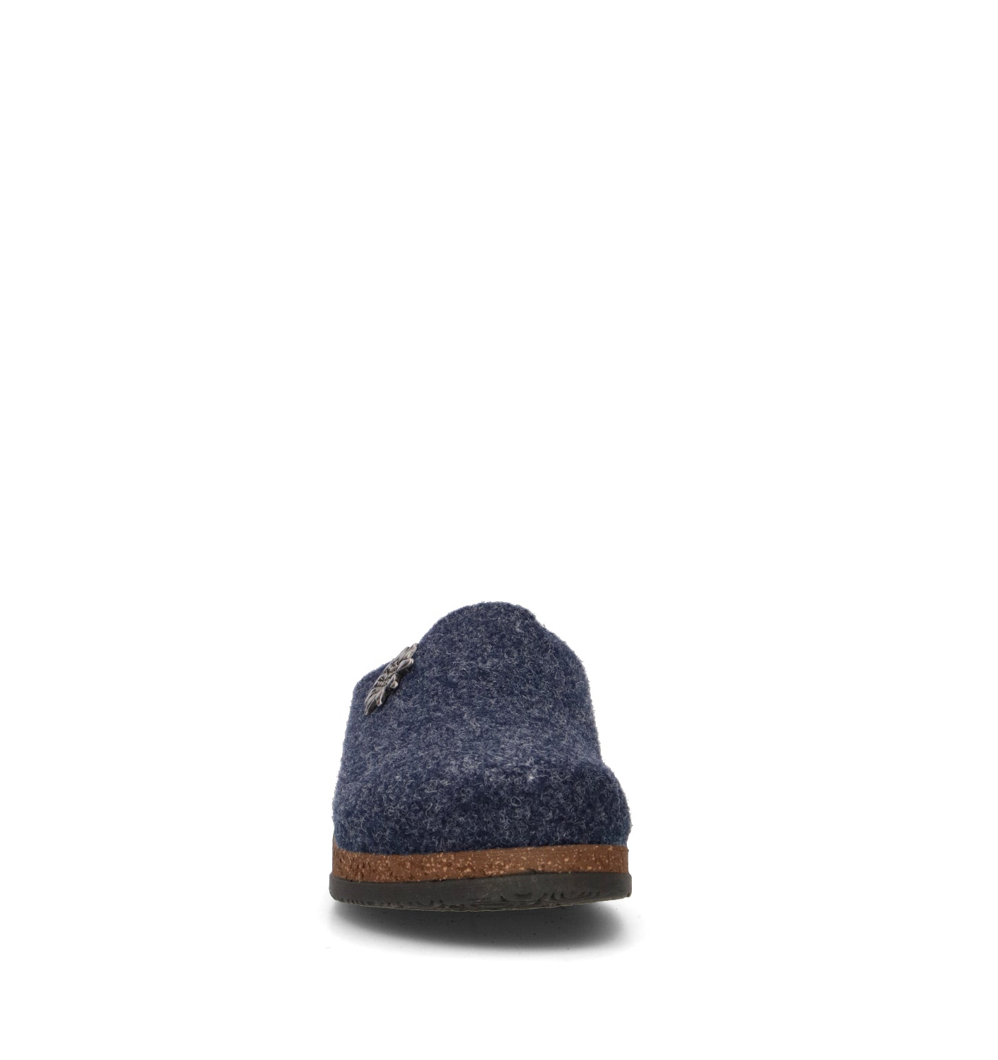 LE TIROLESI Pantofola donna blu in lana