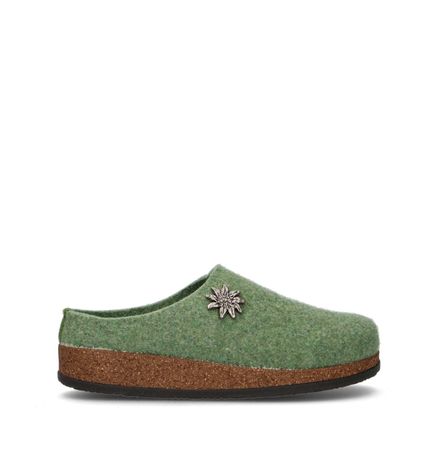 LE TIROLESI Pantofola donna verde