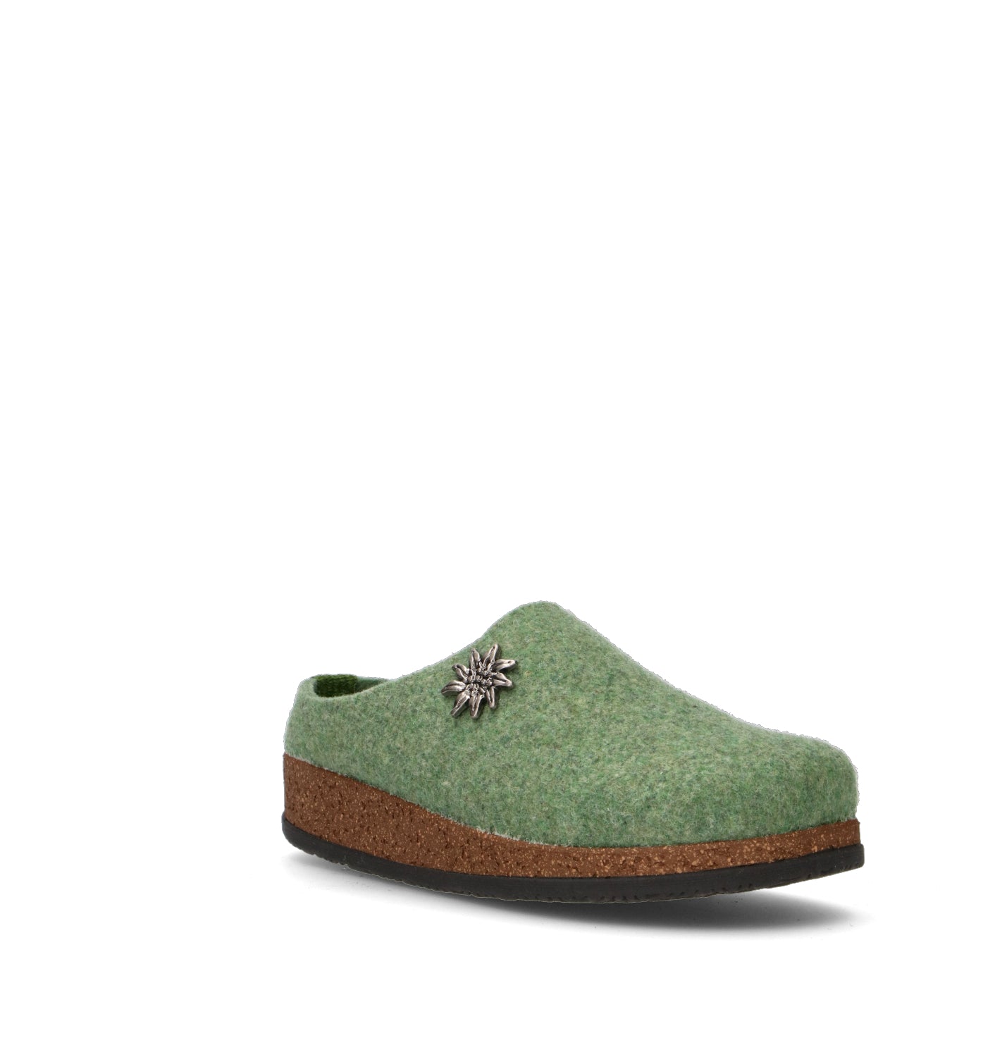 LE TIROLESI Pantofola donna verde