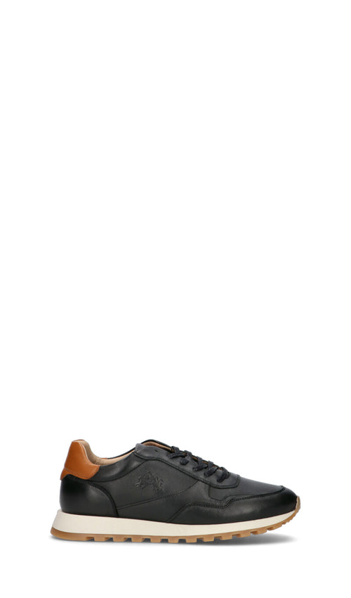 LA MARTINA Sneaker uomo nera in pelle