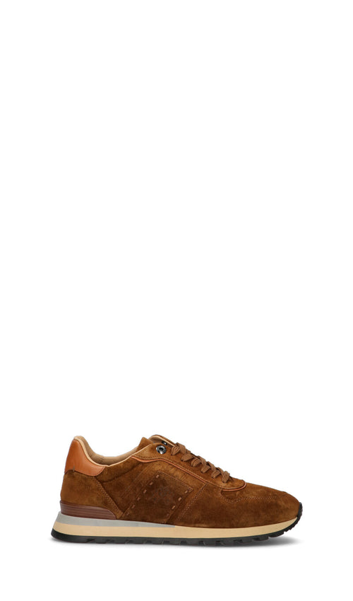 LA MARTINA Sneaker uomo marrone in suede