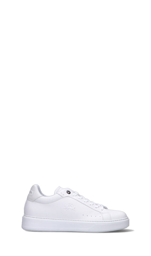 LA MARTINA Sneaker uomo bianca in pelle