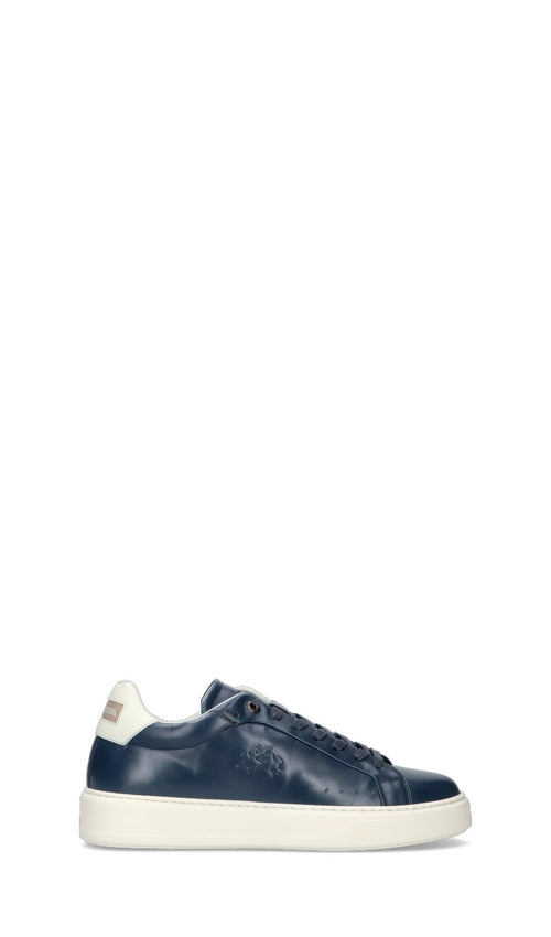 LA MARTINA Sneaker uomo blu in pelle