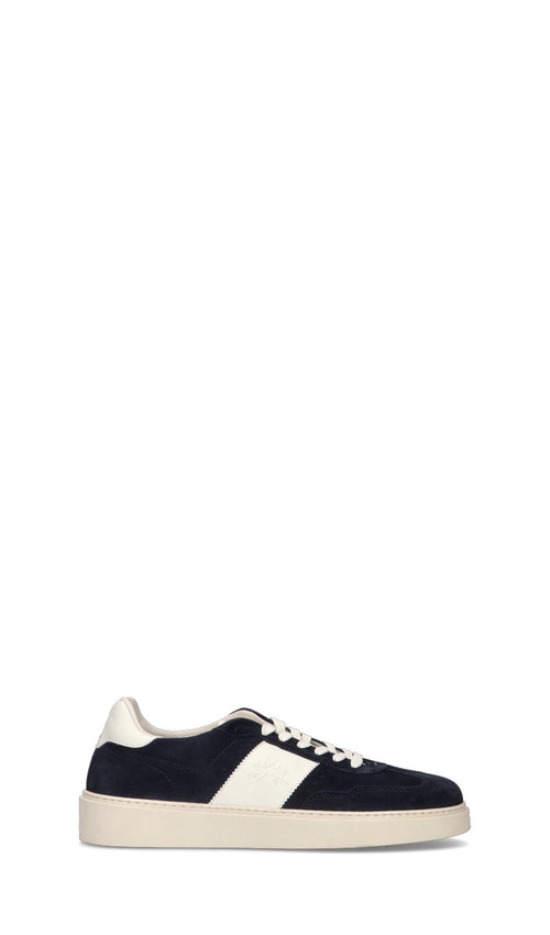 LA MARTINA Sneaker uomo blu in suede