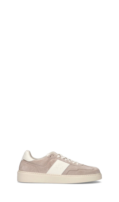 LA MARTINA Sneaker uomo beige in suede