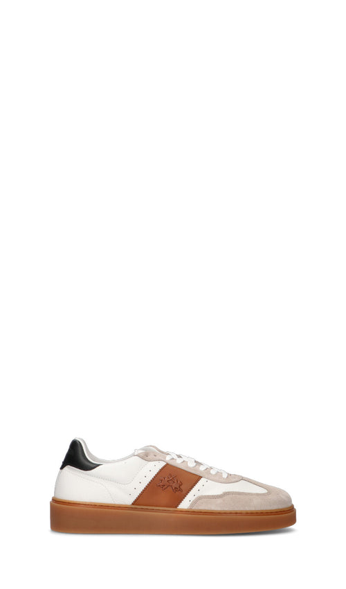 LA MARTINA Sneaker uomo bianca in pelle