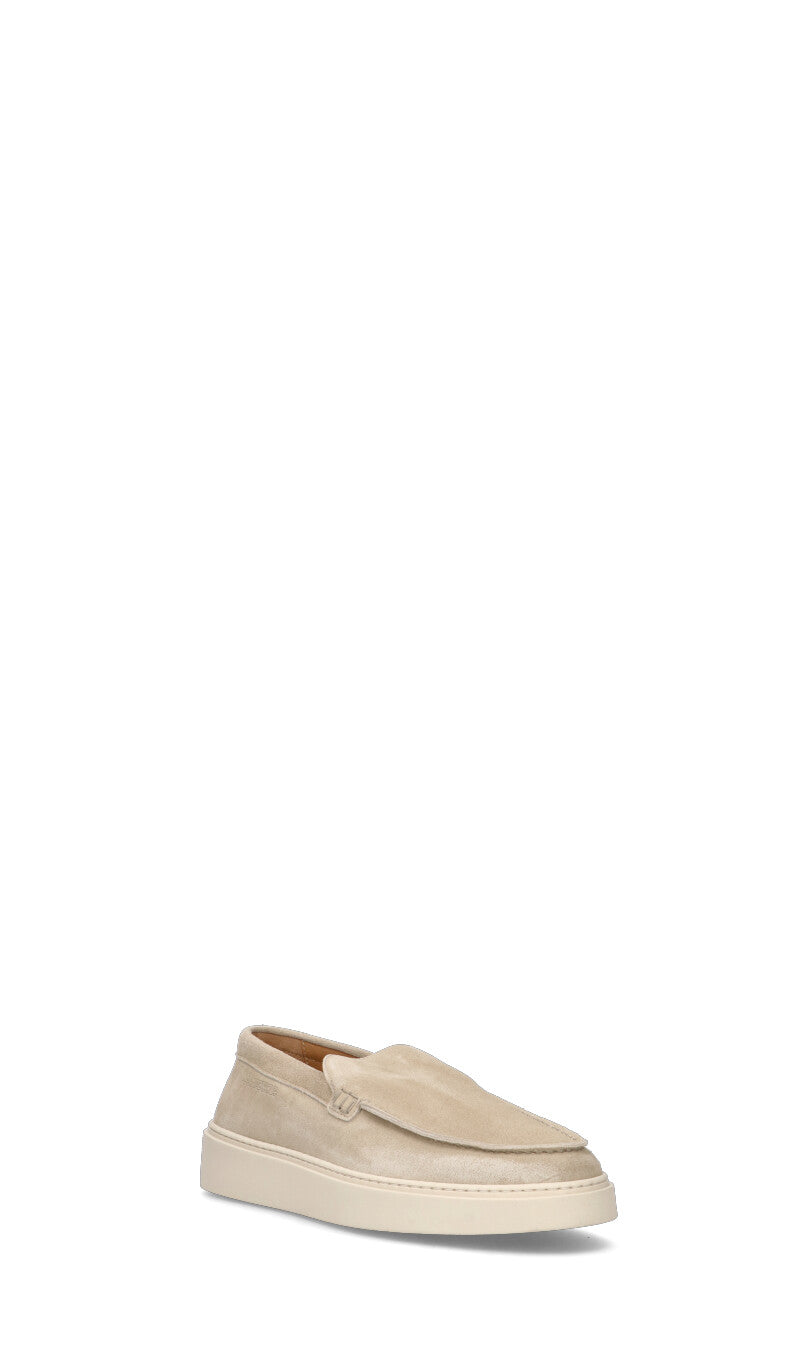 LA MARTINA Mocassino uomo beige in suede