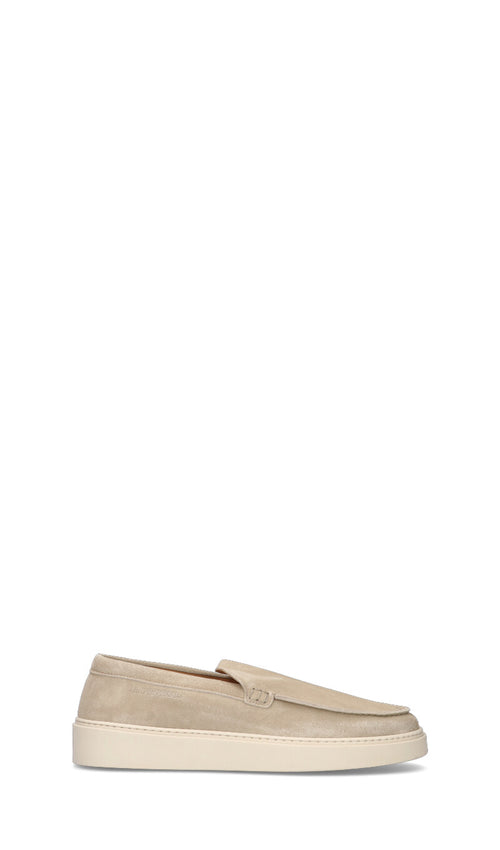 LA MARTINA Mocassino uomo beige in suede