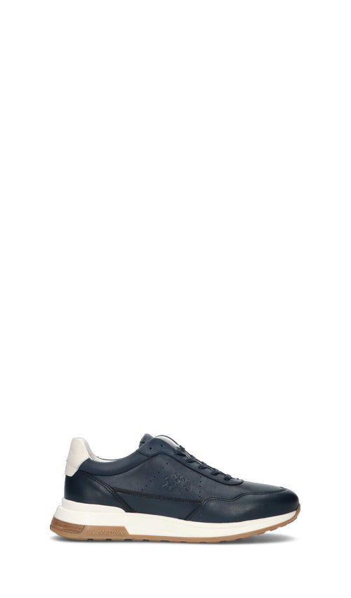LA MARTINA Sneaker uomo blu in pelle