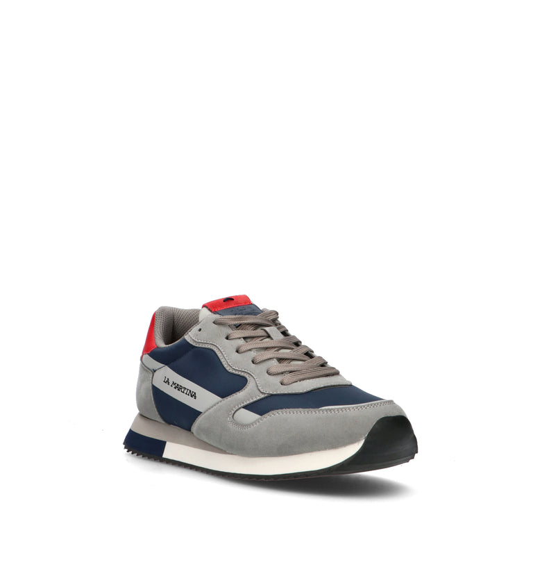 LA MARTINA Sneaker uomo grigia/blu
