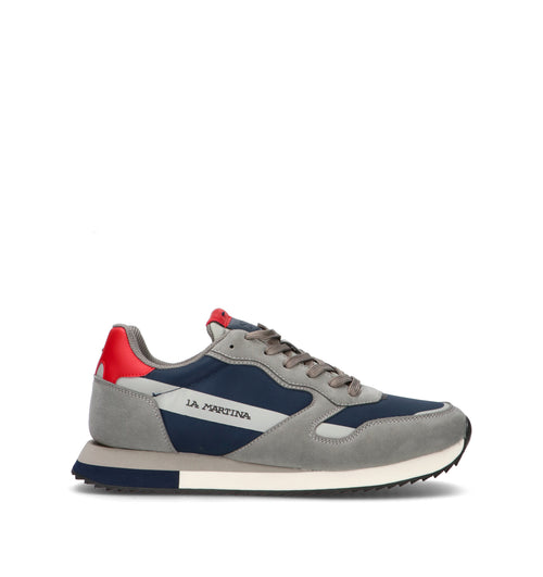 LA MARTINA Sneaker uomo grigia/blu