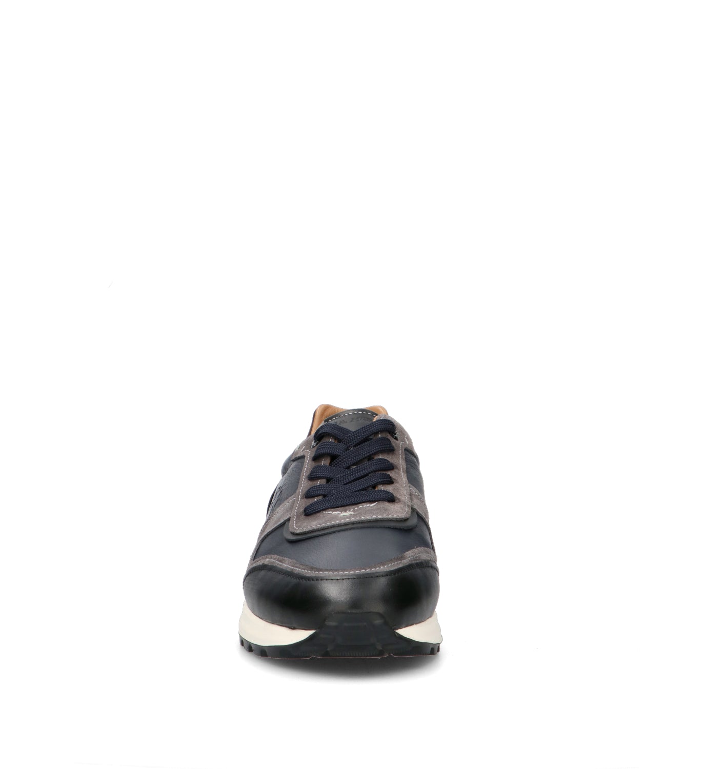 LA MARTINA Sneaker uomo blu/nera in pelle