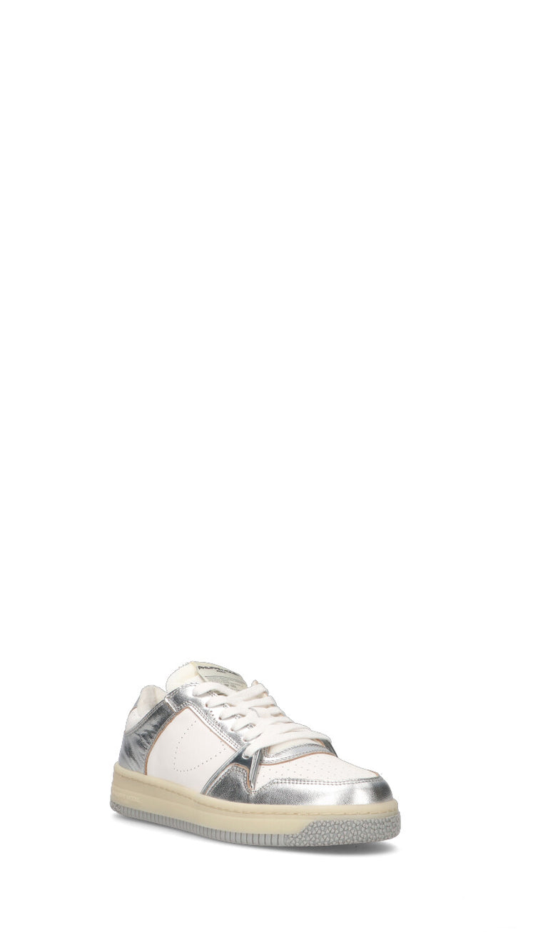 PHILIPPE MODEL Sneaker donna bianca/argento in pelle