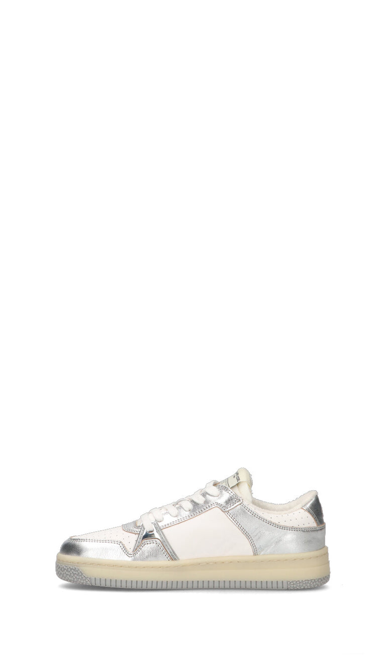 PHILIPPE MODEL Sneaker donna bianca/argento in pelle