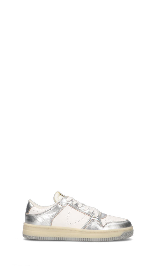 PHILIPPE MODEL Sneaker donna bianca/argento in pelle