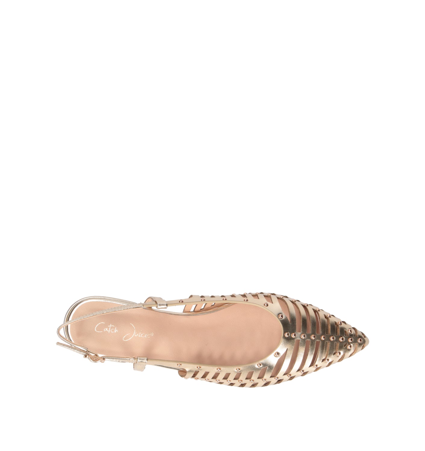 CATCH JUICE Slingback donna platino